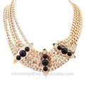 New design chunky gold stainless steel statement necklace